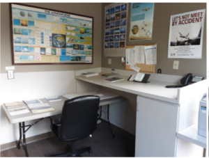 Flight planning room desk - Statesboro Bulloch County Airport